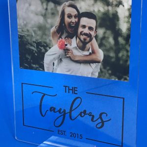 UnusualStandout #198 Personalized Couple Established Date Photo Keepsake Gift