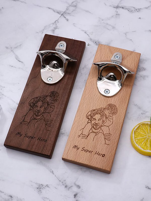 UnusualStandout #197 Personalized Photo Bottle Opener