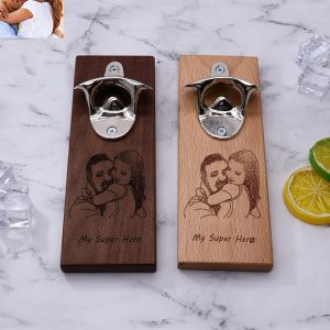 UnusualStandout #197 Personalized Photo Bottle Opener