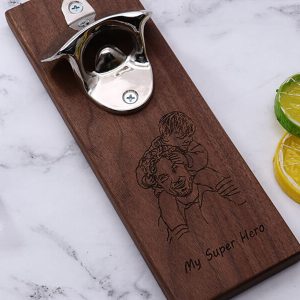 UnusualStandout #197 Personalized Photo Bottle Opener