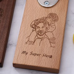 UnusualStandout #197 Personalized Photo Bottle Opener