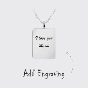 UnusualStandout #20 Personalized Color Photo Rectangle Necklace