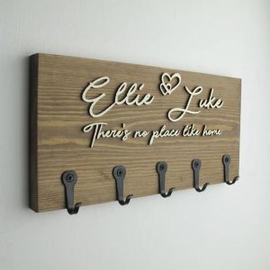 UnusualStandout #200 Personalized Custom Wooden Hook Key Holder