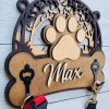 UnusualStandout #212 Personalized Wooden Pet Wall Hook Decoration