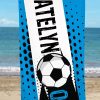 UnusualStandout #213 Personalized Sports Ball Beach Towel