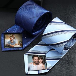 UnusualStandout #215 Personalized Photo Tie - Father's Day Gift