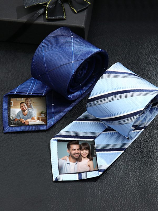 UnusualStandout #215 Personalized Photo Tie - Father's Day Gift