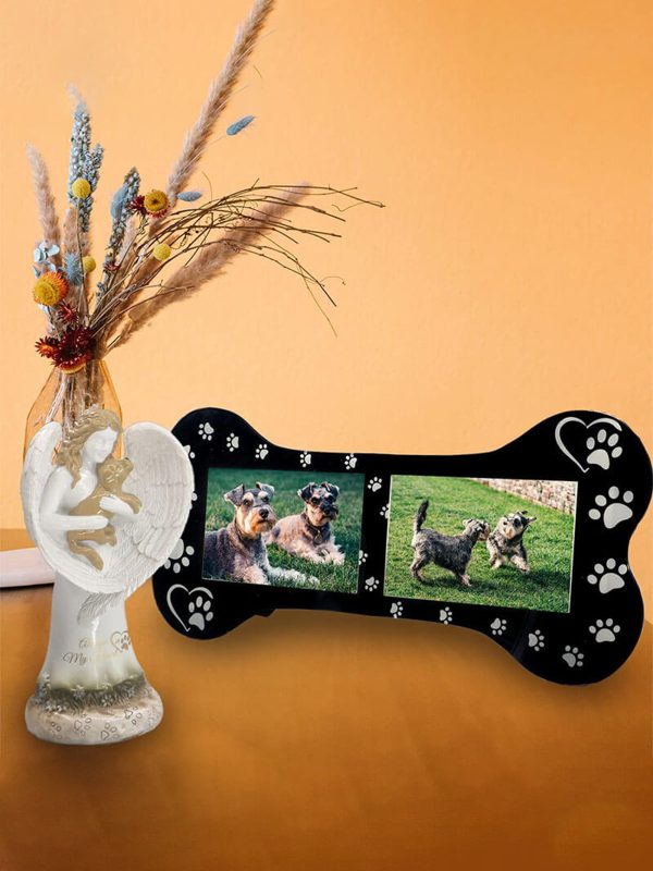 UnusualStandout #220 Personalized Bone Shape Photo Frame