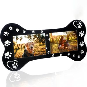 UnusualStandout #220 Personalized Bone Shape Photo Frame