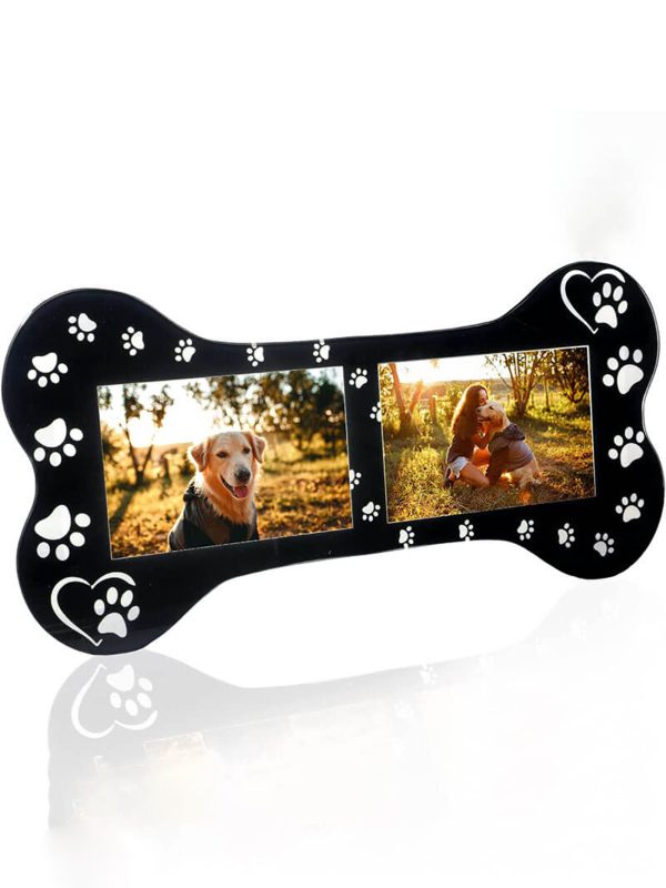 UnusualStandout #220 Personalized Bone Shape Photo Frame