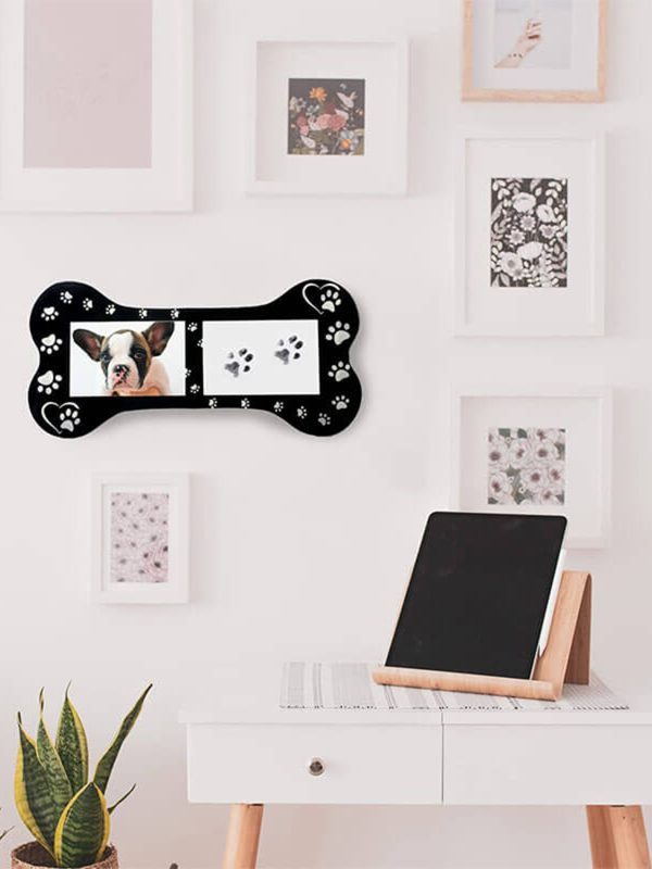 UnusualStandout #220 Personalized Bone Shape Photo Frame