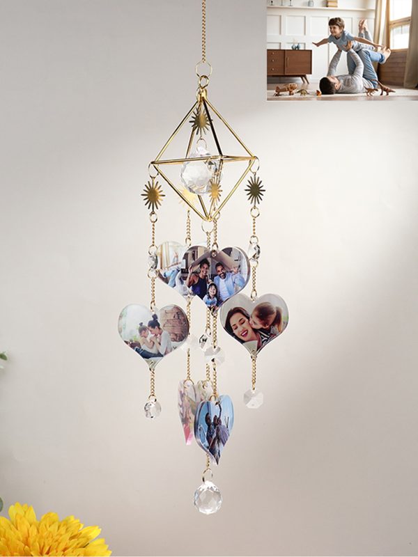 UnusualStandout #229 Custom Heart Photo Sun Catcher Home Decor