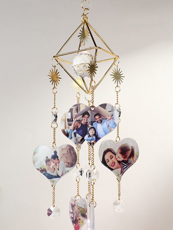 UnusualStandout #229 Custom Heart Photo Sun Catcher Home Decor