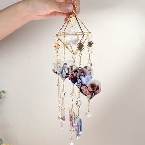 UnusualStandout #229 Custom Heart Photo Sun Catcher Home Decor