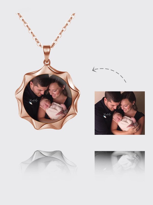 UnusualStandout #25 Personalized Photo Necklace Of Sunshine