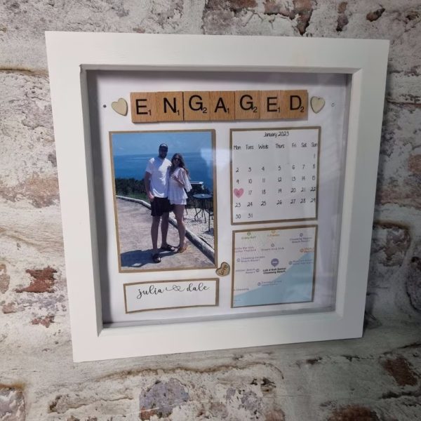 UnusualStandout #33 Personalised Anniversary Gift Photo Frame with Location