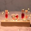 UnusualStandout #34 Valentine's Day Gift - Custom Initial Letter Number Symbol Pressed Real Flower Night Light