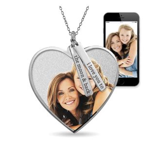 UnusualStandout #35 Custom Heart Shaped Photo With Pendant Necklace