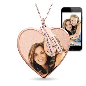 UnusualStandout #35 Custom Heart Shaped Photo With Pendant Necklace