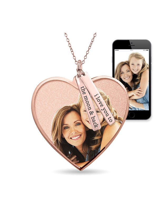 UnusualStandout #35 Custom Heart Shaped Photo With Pendant Necklace