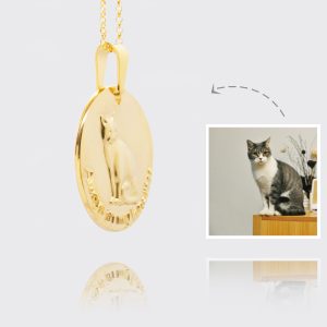 UnusualStandout #36 Personalized 3D Embossed Photo Necklace