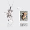 UnusualStandout #38 Custom Pet Photo Name Necklace