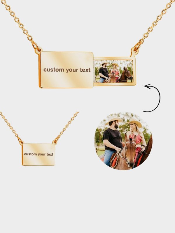 UnusualStandout #41 Personalized Envelope Necklace With Photo