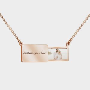 UnusualStandout #41 Personalized Envelope Necklace With Photo