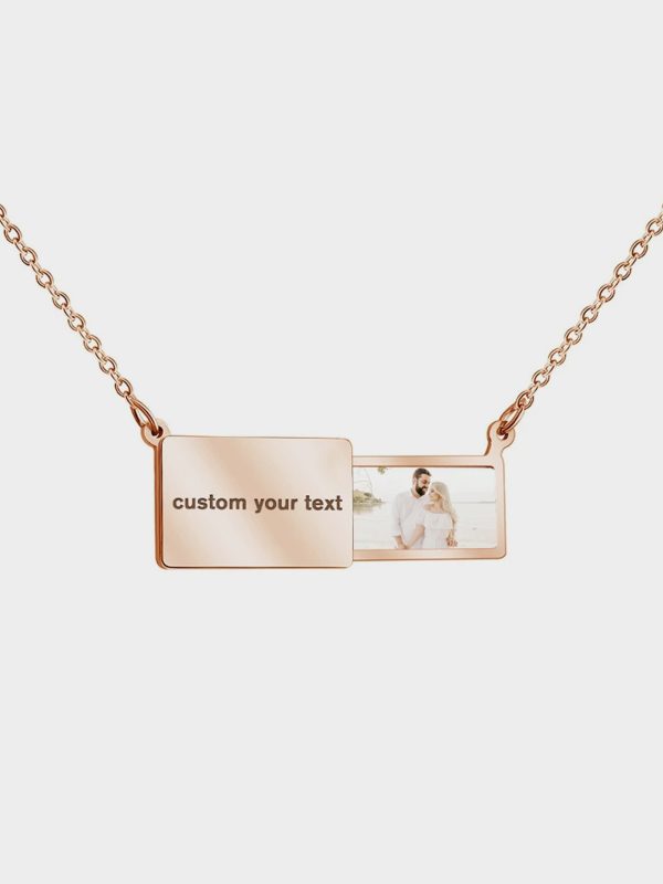 UnusualStandout #41 Personalized Envelope Necklace With Photo