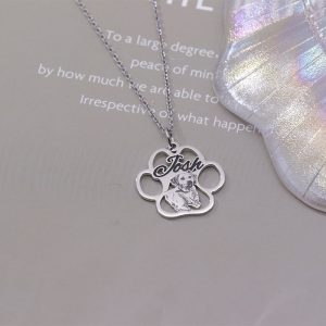 UnusualStandout #44 Custom Paw Photo Necklace