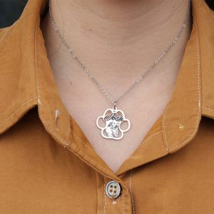 UnusualStandout #44 Custom Paw Photo Necklace