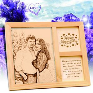 UnusualStandout #457 Personalized Photo Wooden Frame