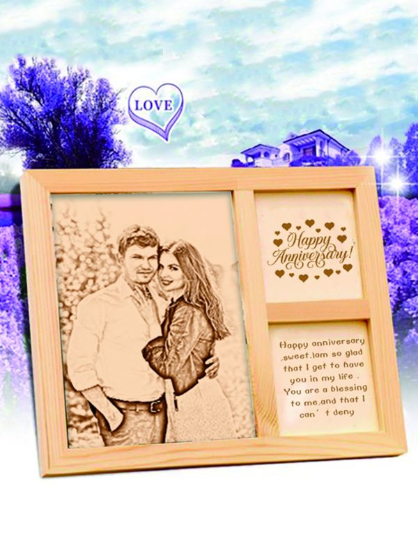 UnusualStandout #457 Personalized Photo Wooden Frame