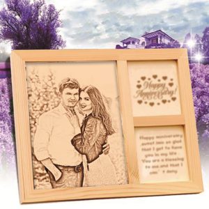 UnusualStandout #457 Personalized Photo Wooden Frame