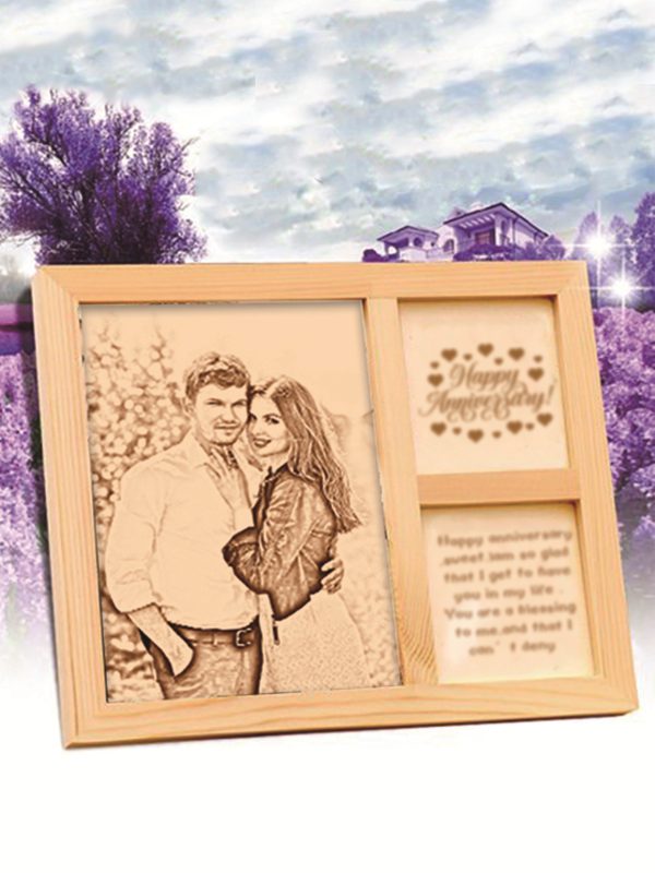 UnusualStandout #457 Personalized Photo Wooden Frame