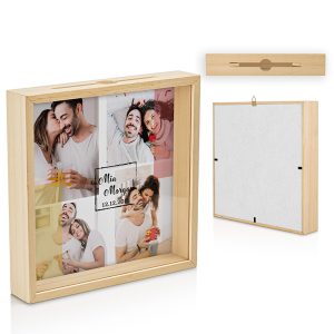 UnusualStandout #459 Custom Wooden Photo Collage Keepsake Box