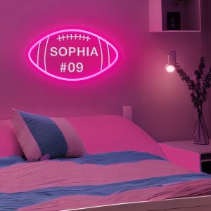 UnusualStandout #461 Custom Football Led Neon Name Sign