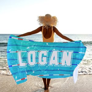 UnusualStandout #463 Personalized Swim Team Pool Towels Beach Towels