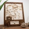 UnusualStandout #475 Personalized Engraved Couple Photo Frame Gift