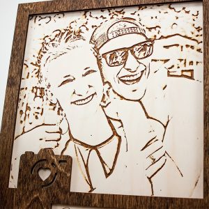 UnusualStandout #475 Personalized Engraved Couple Photo Frame Gift