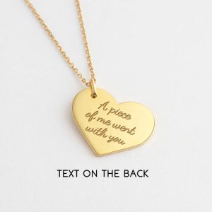 UnusualStandout #48 Personalized Heart Pet Photo Necklace