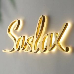 UnusualStandout #483 Personalized Custom Mirror Name LED Sign