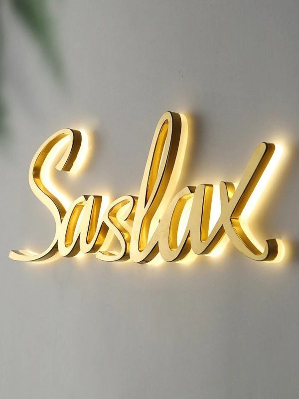 UnusualStandout #483 Personalized Custom Mirror Name LED Sign