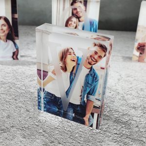 UnusualStandout #488 Custom LOVE Acrylic Photo 4 Piece Set