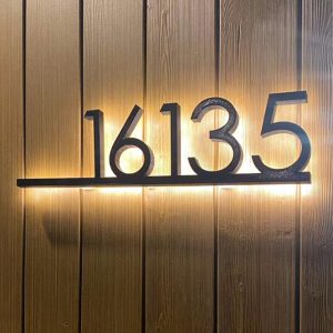 UnusualStandout #489 Personalized Custom Luminous Metal Door Plate