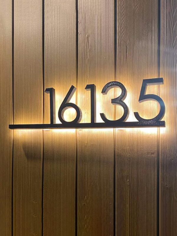 UnusualStandout #489 Personalized Custom Luminous Metal Door Plate