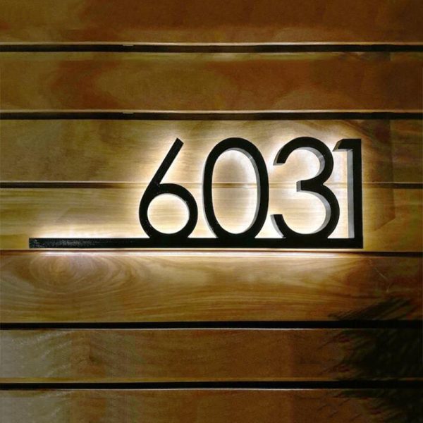 UnusualStandout #489 Personalized Custom Luminous Metal Door Plate