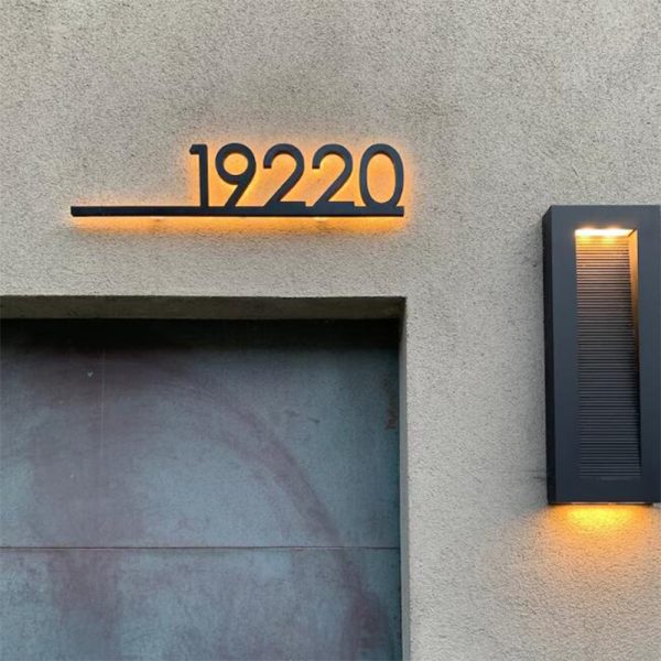 UnusualStandout #489 Personalized Custom Luminous Metal Door Plate