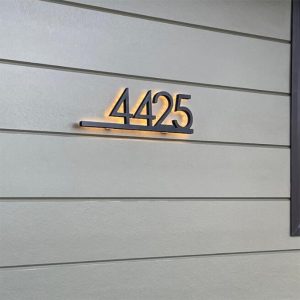 UnusualStandout #489 Personalized Custom Luminous Metal Door Plate