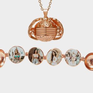 UnusualStandout #49 Custom Expanding Photo Locket, Multi Picture Locket Necklace